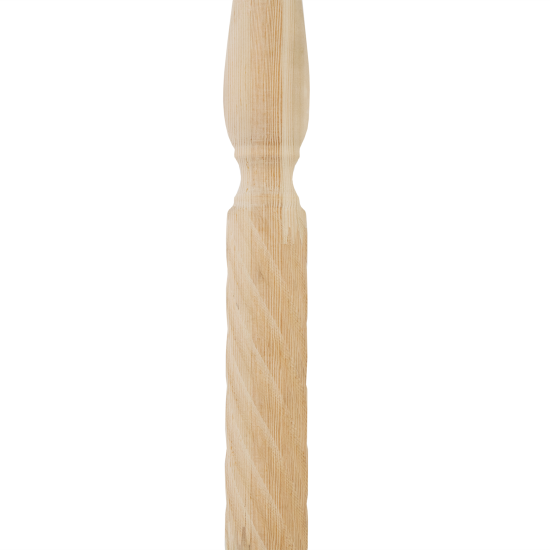 Балясина цельноламельная лиственница сорт Экстра витая 50x50x900 мм