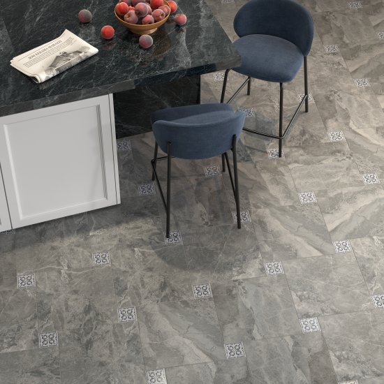 Глазурованный керамогранит Kerama Marazzi Бари SG171400N 40.2x40.2x0.8 см 1.62 м² матовый цвет серый