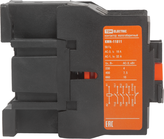 Контактор TDM Electric КМН-11811 18 А 230 В/АС3 1НЗ