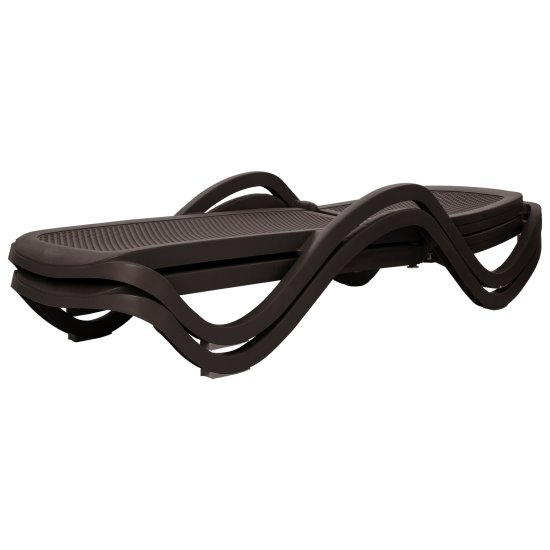 Шезлонг Capri 195x73x41 см пластик темно-коричневый