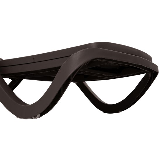 Шезлонг Capri 195x73x41 см пластик темно-коричневый