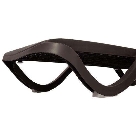 Шезлонг Capri 195x73x41 см пластик темно-коричневый