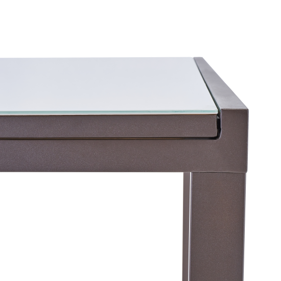 Садовый стол раздвижной Naterial Lyra II 1880 см 180/260x96x75 алюминий/стекло мокко
