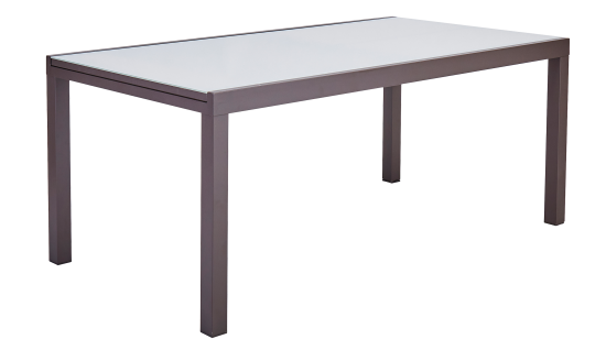 Садовый стол раздвижной Naterial Lyra II 1880 см 180/260x96x75 алюминий/стекло мокко