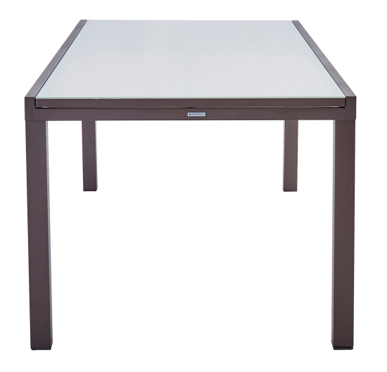 Садовый стол раздвижной Naterial Lyra II 1880 см 180/260x96x75 алюминий/стекло мокко