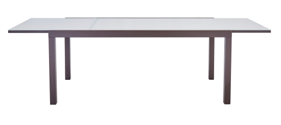Садовый стол раздвижной Naterial Lyra II 1880 см 180/260x96x75 алюминий/стекло мокко