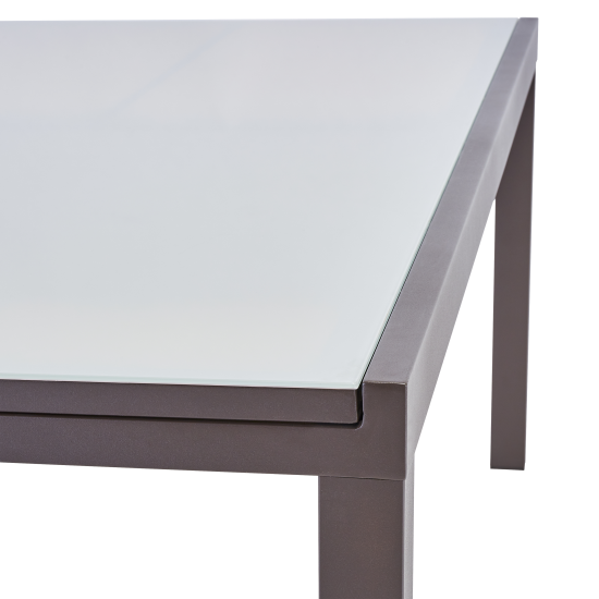 Садовый стол раздвижной Naterial Lyra II 1880 см 180/260x96x75 алюминий/стекло мокко