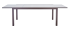 Садовый стол раздвижной Naterial Lyra II 1880 см 180/260x96x75 алюминий/стекло мокко