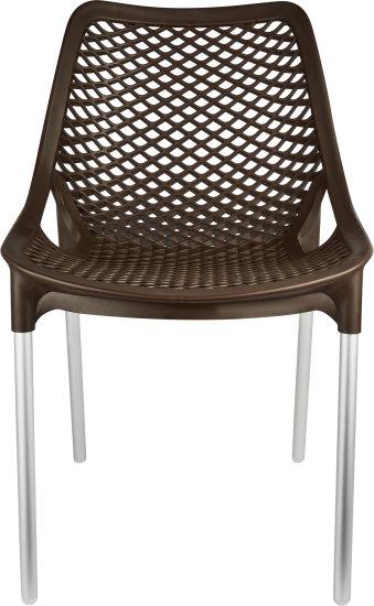 Стул садовый Эврика 45x60x77.5 см пластик коричневый