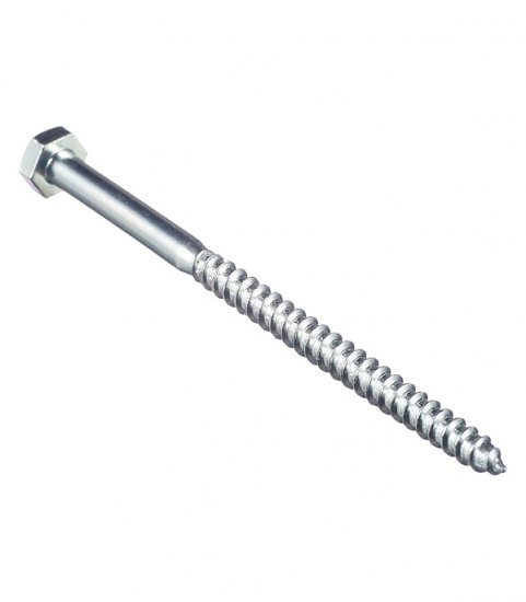 Болт сантехнический 6х100 мм DIN 571 оцинкованный (30 шт.)