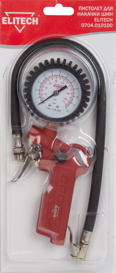 Пистолет для подкачки шин Elitech с манометром 140 л/мин