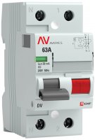 УЗО EKF Averes DV 2P 63 A 30 мА 10 кА AC rccb-2-63-30-ac-av