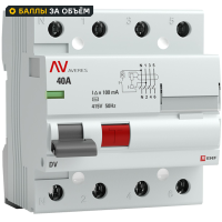 УЗО EKF Averes DV 4P A 40 мА 100 кА AC
