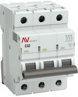 Автоматический выключатель EKF Averes AV-6 3P C32 А 6 кА mcb6-3-32C-av