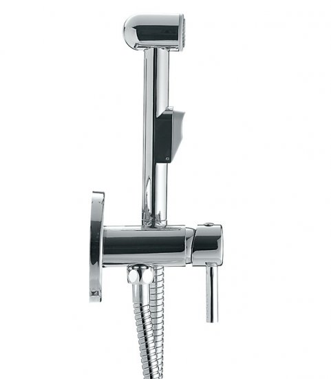 Смеситель с гигиеническим душем встраиваемый Rossinka X со скрытой частью в комплекте хром (X25-51)