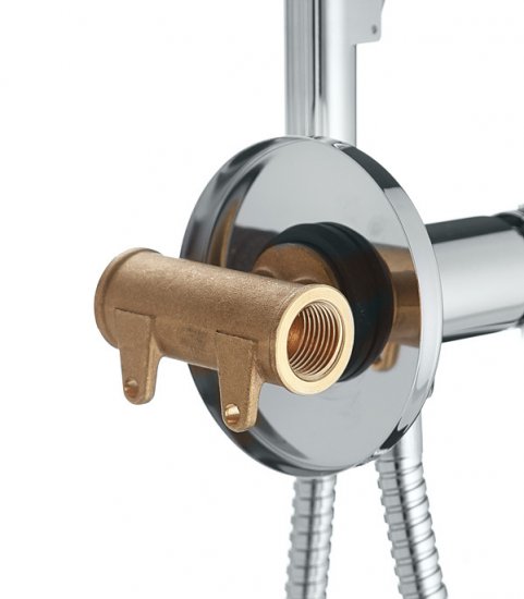 Смеситель с гигиеническим душем встраиваемый Rossinka X со скрытой частью в комплекте хром (X25-51)