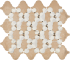 Мозаика Kerama Marazzi Arabesques Majolica 26x30 см цвет серый