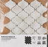 Мозаика Kerama Marazzi Arabesques Majolica 26x30 см цвет серый