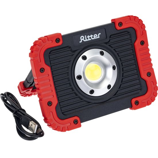Прожектор светодиодный аккумуляторный уличный Ritter 29134 3 11 Вт, 6500К IP65 холодный белый (голубой)