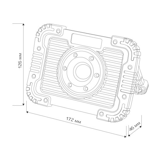 Прожектор светодиодный аккумуляторный уличный Ritter 29134 3 11 Вт, 6500К IP65 холодный белый (голубой)