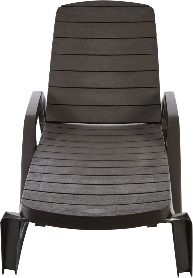 Шезлонг Прованс 195x72x45 см пластик темно-коричневый