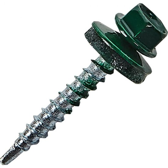 Кровельный оцинкованный саморез STARFIX 4.8x19 мм, RAL 6005, 7000 шт.