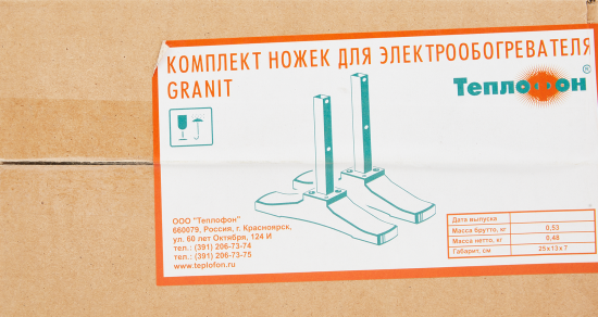 Ножки для конвектора Теплофон Granit цвет черный