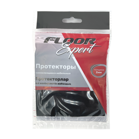 Протекторы самоклеящиеся для мебели 200x100 мм прямоугольные фетр цвет черный