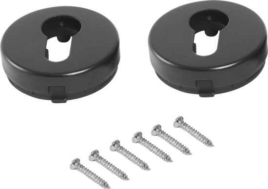 Накладка на цилиндр Punto 015 53.5x53.5 см цвет черный 2 шт.