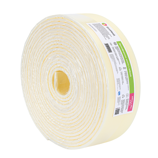 Лента демпферная с юбкой Ecoheat 8 мм 0.1x10 м