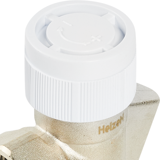 Осевой термостатический клапан для радиатора угловой Heizen 3/4