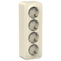 Четырехместная розетка Systeme Electric BLANCA