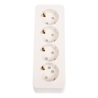 Четырехместная розетка Systeme Electric BLANCA