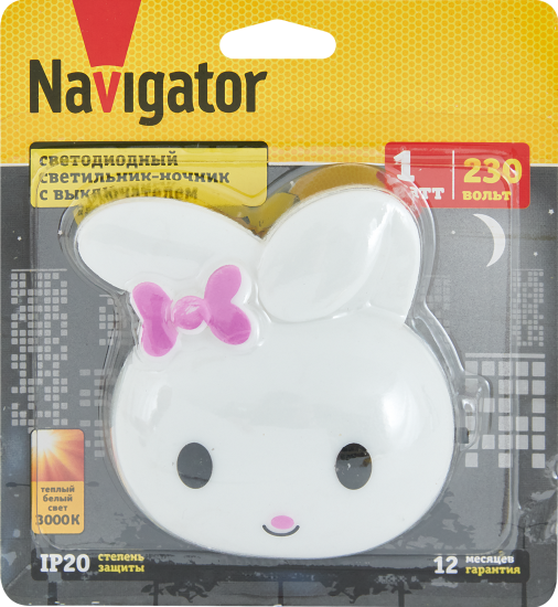 Ночник светодиодный Navigator NNL-SW12 зайчик