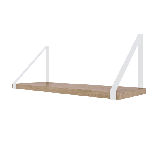 Кронштейн для полки Манхэттен 2x23 см нагрузка до 15 кг цвет белый 2 шт