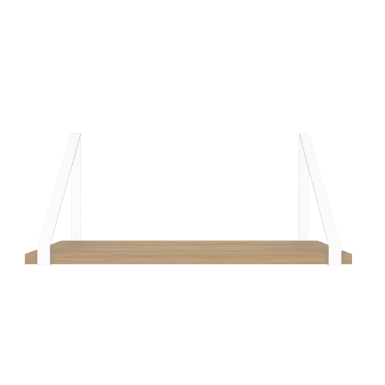 Кронштейн для полки Манхэттен 2x23 см нагрузка до 15 кг цвет белый 2 шт