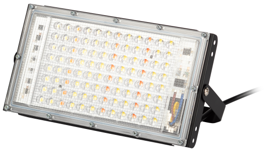 Фитопрожектор светодиодный Эра FITO-80W-Ra90 с подставкой 80 Вт светло-розового спектра влагостойкий