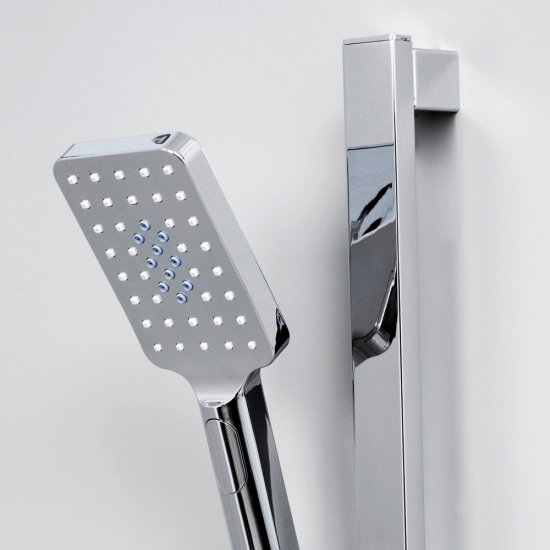 Душевой комплект WasserKraft с лейкой со стойкой хром (A145)