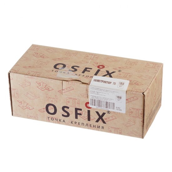 Крепеж оцинкованный для планкена и террасной доски Осфикс Конструктор-75 (160 шт.)
