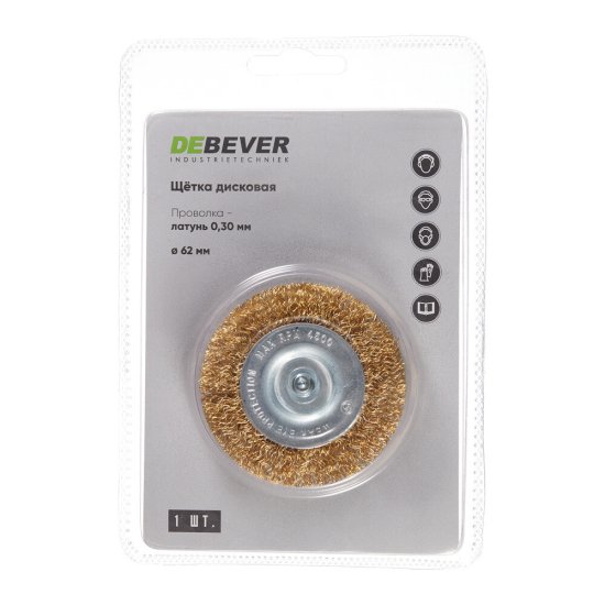 Корщетка для дрели Debever (DB80163375) мягкая радиальная d62 мм