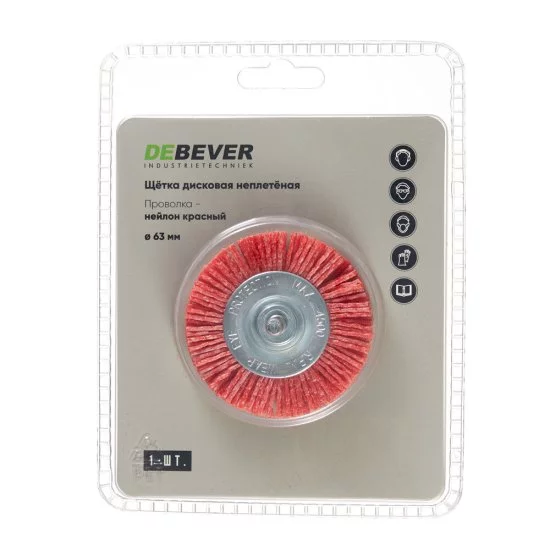 Корщетка для дрели Debever (DB80170671) радиальная d63 мм нейлоновая