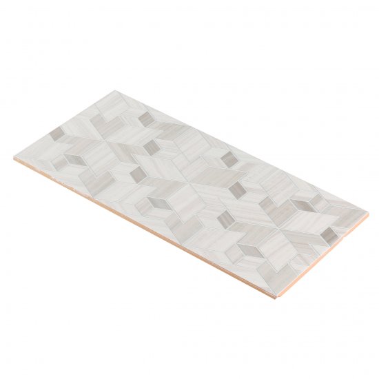 Плитка декор Нефрит Эста геометрия светлая 400x200x8 мм