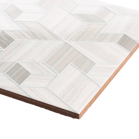 Плитка декор Нефрит Эста геометрия светлая 400x200x8 мм