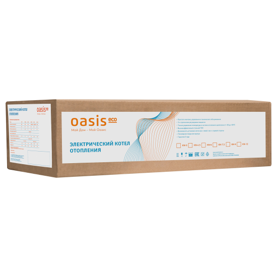 Электрический котел 4.5 кВт Oasis Eco KN-4.5 220 В одноконтурный настенный