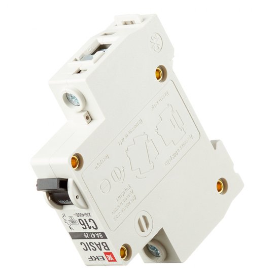 Автоматический выключатель модульный EKF Basic ВА 47-29 1P 16А тип C 4,5 кА 230 В (mcb4729-1-16C)
