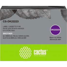 Ленточный картридж для brother p-touch ql-500, ql-550, ql-700, ql-800 Cactus dk-22223