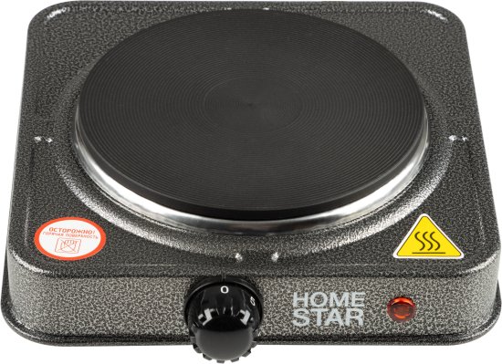 Электрическая настольная плита HomeStar HS-1102 24.6 см 1 конфорка цвет серый
