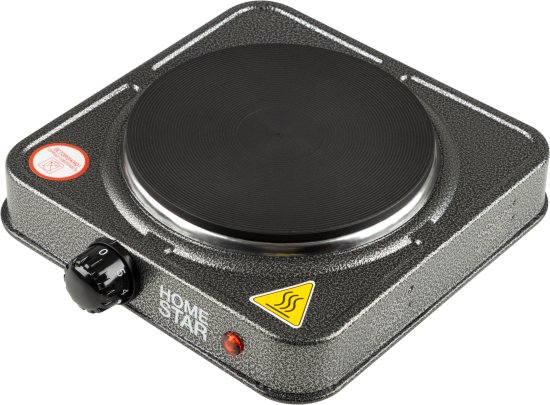 Электрическая настольная плита HomeStar HS-1102 24.6 см 1 конфорка цвет серый