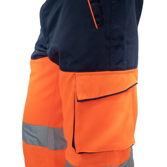 Брюки рабочие сигнальные Delta Plus (PHPA2OMGT) 48-50 (L) рост 172-180 см флуоресцентные оранжевые