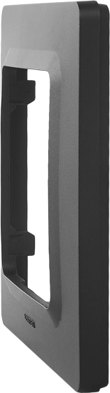 Рамка для розеток и выключателей Lexman Lilian Modern 1 пост цвет антрацит